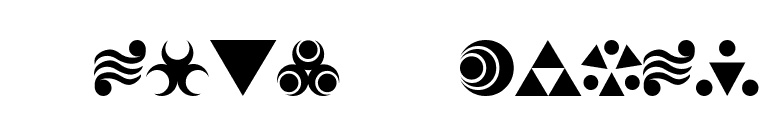 Hylian Symbols font preview