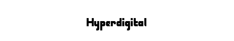 Hyperdigital font preview