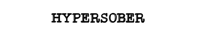 Hypersober font preview