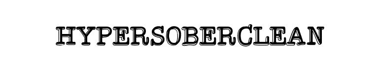 HypersoberClean font preview