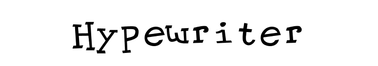 Hypewriter font preview