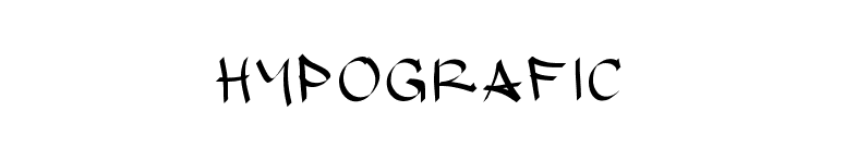 hypografic font preview