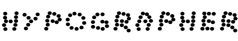 Hypographer font preview