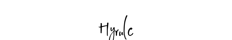 Hyrule font preview