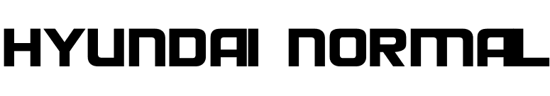 Hyundai Normal font preview