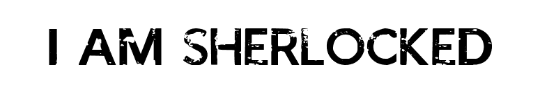 I AM SHERLOCKED font preview