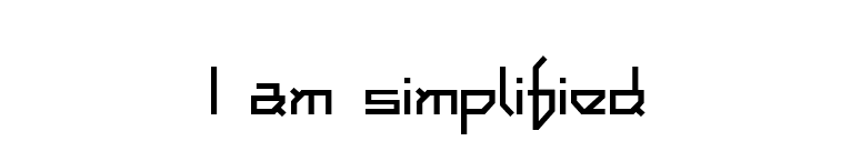 I am simplified font preview