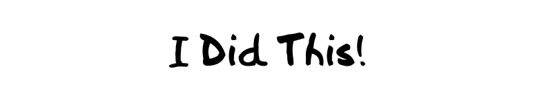 I Did This! font preview