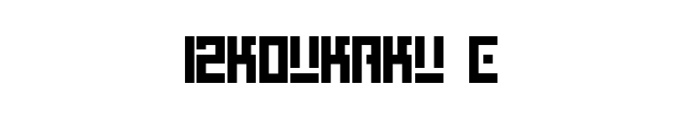 I2koukaku e font preview
