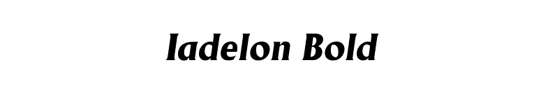 Iadelon Bold font preview