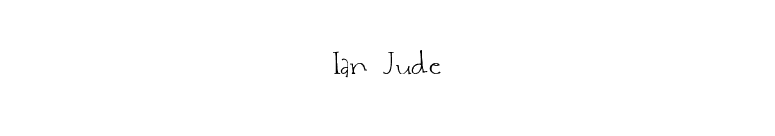 Ian Jude font preview
