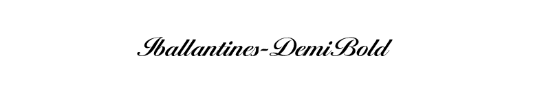 Iballantines-DemiBold font preview