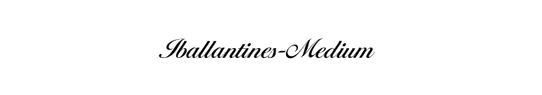 Iballantines-Medium font preview
