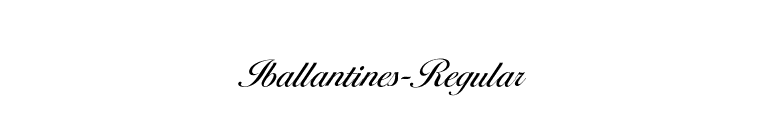 Iballantines-Regular font preview