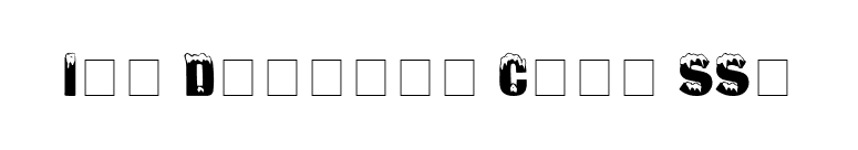 Ice Display Caps SSi font preview
