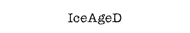 IceAgeD font preview