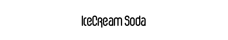 IceCream Soda font preview