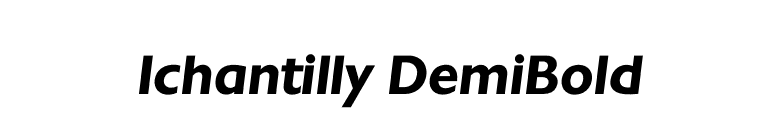 Ichantilly DemiBold font preview