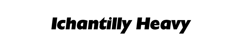 Ichantilly Heavy font preview