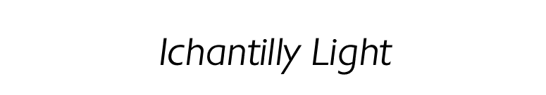 Ichantilly Light font preview