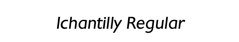 Ichantilly Regular font preview