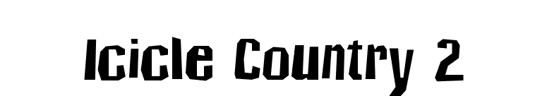 Icicle Country 2 font preview