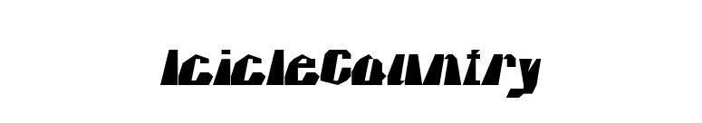 IcicleCountry font preview