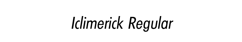 Iclimerick Regular font preview