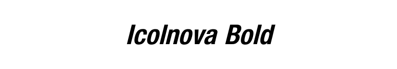 Icolnova Bold font preview