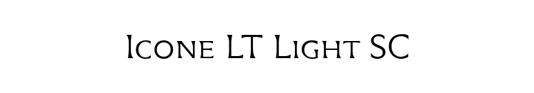 Icone LT Light SC font preview