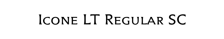 Icone LT Regular SC font preview