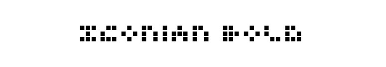 Iconian Bold font preview