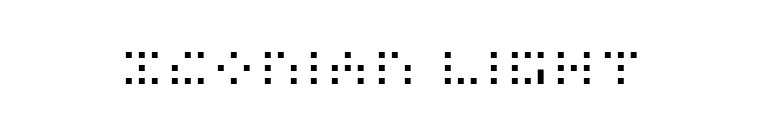 Iconian Light font preview