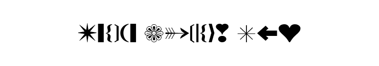 Iconic Symbols Ext font preview