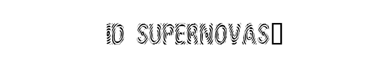 ID SupernovaSW font preview