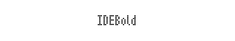 IDEBold font preview