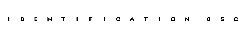 Identification-05C font preview