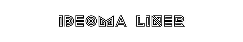 ideoma LINER font preview
