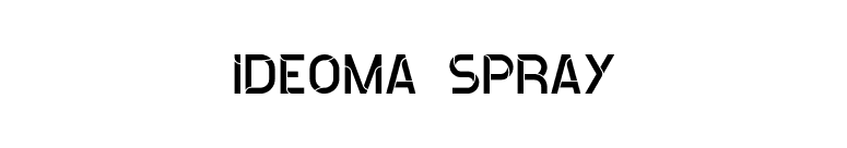 ideoma SPRAY font preview