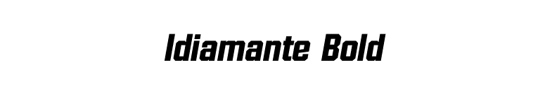 Idiamante Bold font preview
