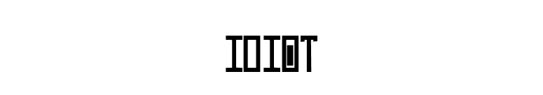 Idiot font preview