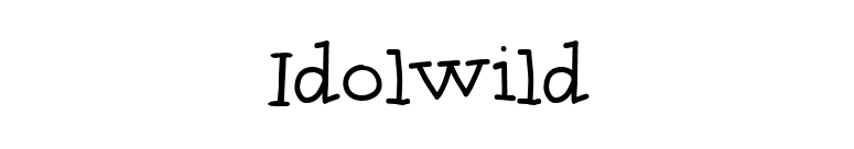 Idolwild font preview