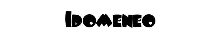 Idomeneo font preview