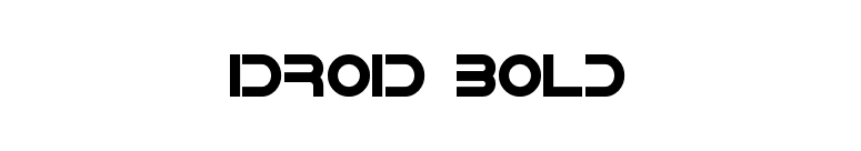 IDroid Bold font preview