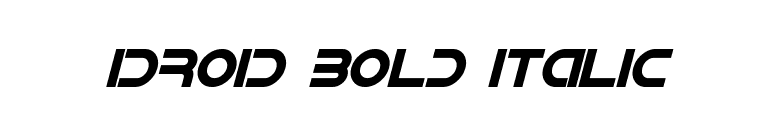 IDroid Bold Italic font preview