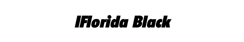 IFlorida Black font preview