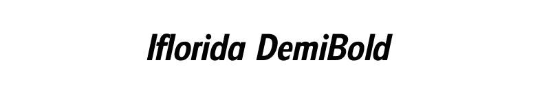 Iflorida DemiBold font preview