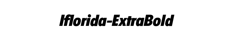 Iflorida-ExtraBold font preview