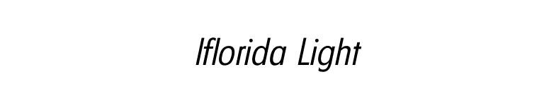Iflorida Light font preview