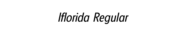 Iflorida Regular font preview